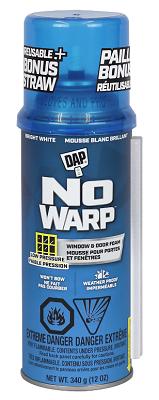 Spray Foam, Touch'n Foam, No-Warp Window & Door, 16 oz, Spray Can