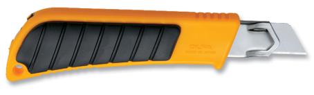 Utility Knife, Olfa, Heavy-Duty Plastic Handle with Grip (uses 18mm snap-off blades)