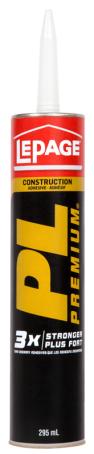 Construction Adhesive, Lepage PL PREMIUM, 3X, 295 ml