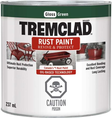 Tremclad Rust Paint, Green, 237 ml