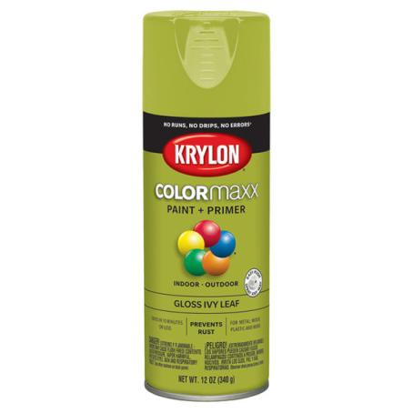 Spray Paint, Krylon COLORmaxx, Gloss Ivy Leaf, 340 gram