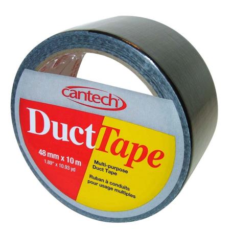 Duct Tape, Cloth, Black, 48mm x 10m (1241694)
