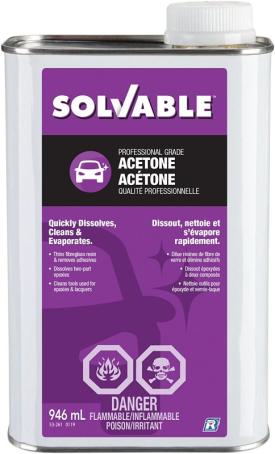 Acetone, SOLVABLE (53-261), 946ml