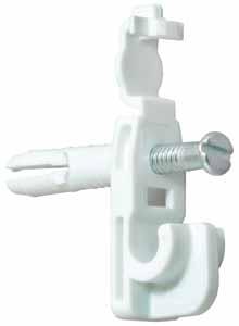Rubbermaid Wall Back Clip, Preloaded, for Ventilated Shelving