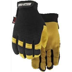 Gloves, Work, Leather/Spandex, Large, WATSON 