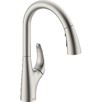 Kitchen Faucet, Single Lever, Pull-Down, STAINLESS STEEL, Peerless SEABOURNE