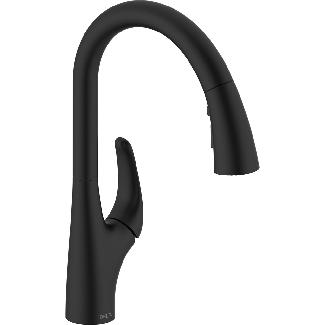 Kitchen Faucet, Single Lever, Pull-Down, MATTE BLACK, Peerless SEABOURNE