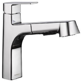 Kitchen Faucet, Single Lever, Pull-Out, POLISHED CHROME, Peerless XANDER
