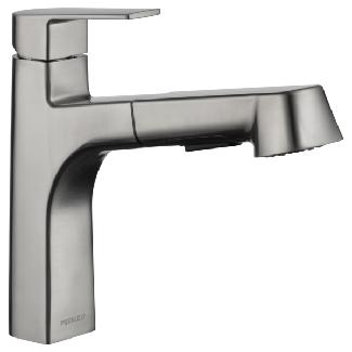 Kitchen Faucet, Single Lever, Pull-Out, STAINLESS STEEL, Peerless XANDER