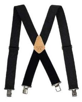 Suspenders, Heavy-Duty, Black, Kunys