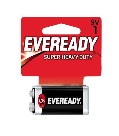 Battery, Eveready Heavy Duty, 9 Volt, 1/pkg
