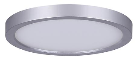 Light Fixture, Integrated LED, Flush-Mount Disc, 7