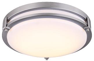 Light Fixture, Integrated LED, Flush-Mount GILDA, 12-1/2