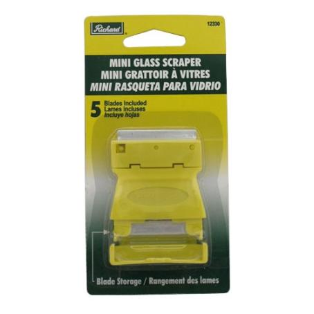 Glass Scraper, Mini, Richard ( incl. 5 single-edged razor blades)