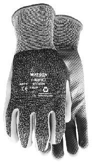 Gloves, Work, Knit Poly/Nitrile, Large, 25% Recycled, WATSON 