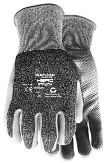 Gloves, Work, Knit Poly/Nitrile, Medium, 25% Recycled, WATSON 