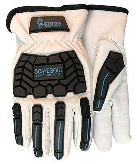 Gloves, Winter, Leather, Cut/Impact Resistant, Large, WATSON 