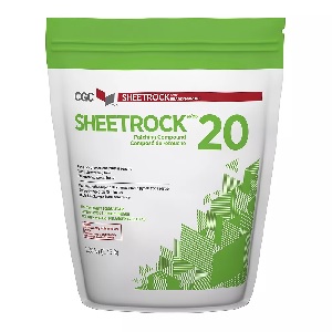 Drywall Patching Compound, Setting-Type, Sheetrock 20, 1.25 kg pouch, CGC
