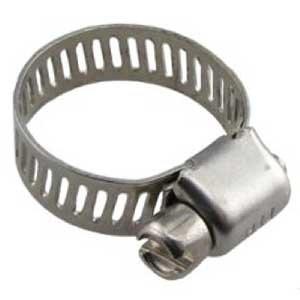 Hose Clamp, #4, All Stainless Steel, 1/4