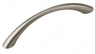 Cabinet Pull, 96 mm, BRUSHED NICKEL, Richelieu Contemporary 1093