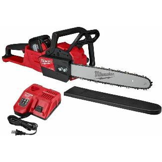 Chain Saw, Cordless M18 Fuel, w/Charger & 12 Ah battery, Milwaukee