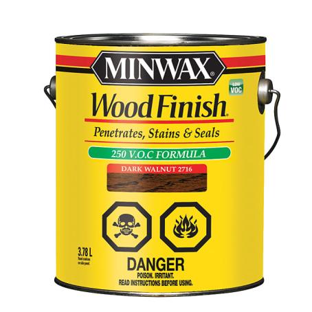 Wood Stain, DARK WALNUT, 3.78 liter, Minwax Wood Finish