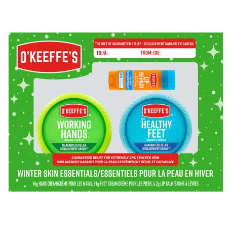 O'Keeffe's, Winter Essentials Value Pack, (Healthy Feet-Working Hands-Lip Balm)