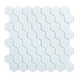 Speedtile 2X, Self-Adhesive, Glass SEA BREEZE White, 5.30 sq ft/carton (6 pcs)