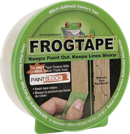 Masking Tape, Frog Tape, Medium Adhesion, 48 mm x 55 meter roll