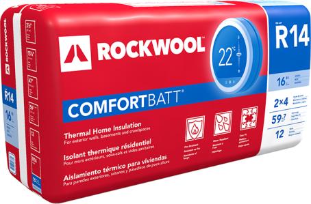 Insulation, Rockwool Comfortbatt, R14 x 3.5