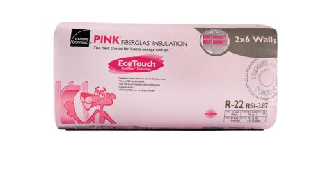 Insulation, Fiberglas Pink Batt, R22 x 5.5