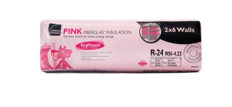 Insulation, Fiberglas Pink Batt, R24 x 5.5
