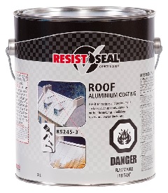 Aluminum Roof Coat, Resisto, 3.78L