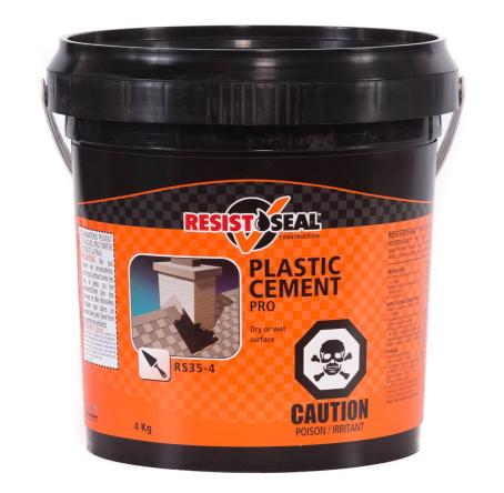 Plastic Cement Pro, Wet/Dry, Resisto, 4KG
