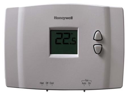 Thermostat, Manual Digital, Heat/Cool, Low Voltage, Honeywell RTH111B1042E1
