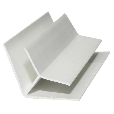 Trusscore, PVC Trim, WALL & CEILING, 45 Deg H-Channel, 10', WHITE, (Special Order)