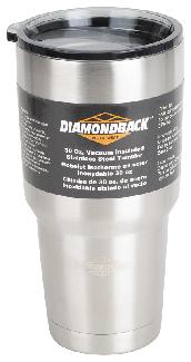 Insulated Tumbler, 30 oz, Stainless Steel, Diamondback