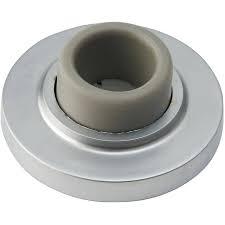 Concave Wall Stop, with Concealed Mounting, SATIN CHROME, 2-1/2