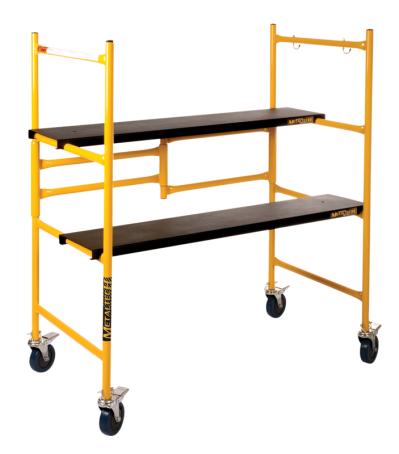Portable Scaffold, Steel, with Casters, 500 pound capacity