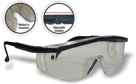 Safety Glasses, Built-In Side Shields, CLEAR