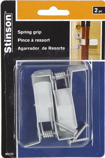 Broom/Mop Holder, Spring Grip, 2/pkg, Stinson (max 7/8