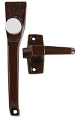 Pushbutton Latch, for Screen Door, BROWN, Ideal