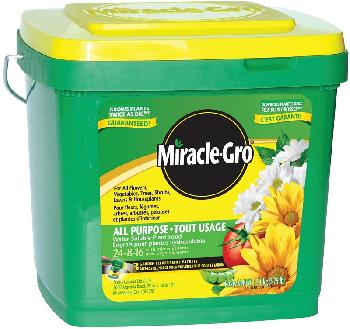 Fertilizer, Miracle Gro All-Purpose 24-8-16, Granular, 3.3 lb Pail