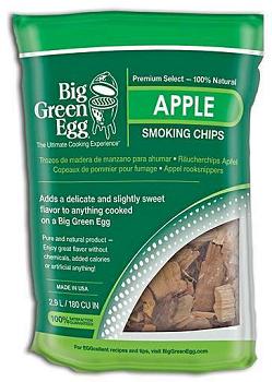 Smoking Chips, Apple, 2.9 liter bag, Big Green Egg