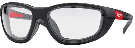 Safety Glasses, Fog-Free w/Gasket, CLEAR, Milwaukee Performance