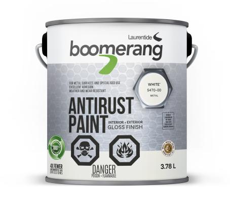 Rust Paint, Boomerang, WHITE, 3.78 liter