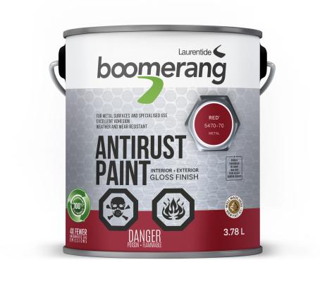 Rust Paint, Boomerang, RED, 3.78 liter