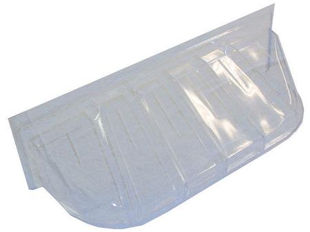 Window Well Cover, Clear Plastic, 43