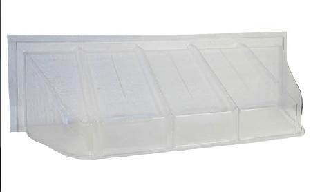 Window Well Cover, Clear Plastic, 58-1/2