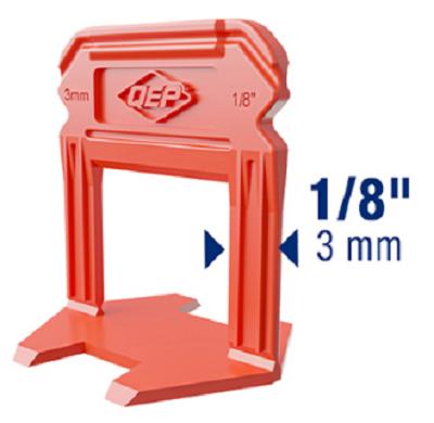 Tile Leveling/Spacing Clips, 1/8